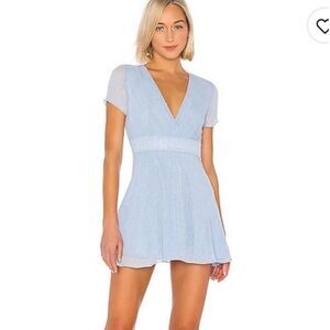 Superdown Bree Mini‎ Dress Women’s Small Light Blue GUC